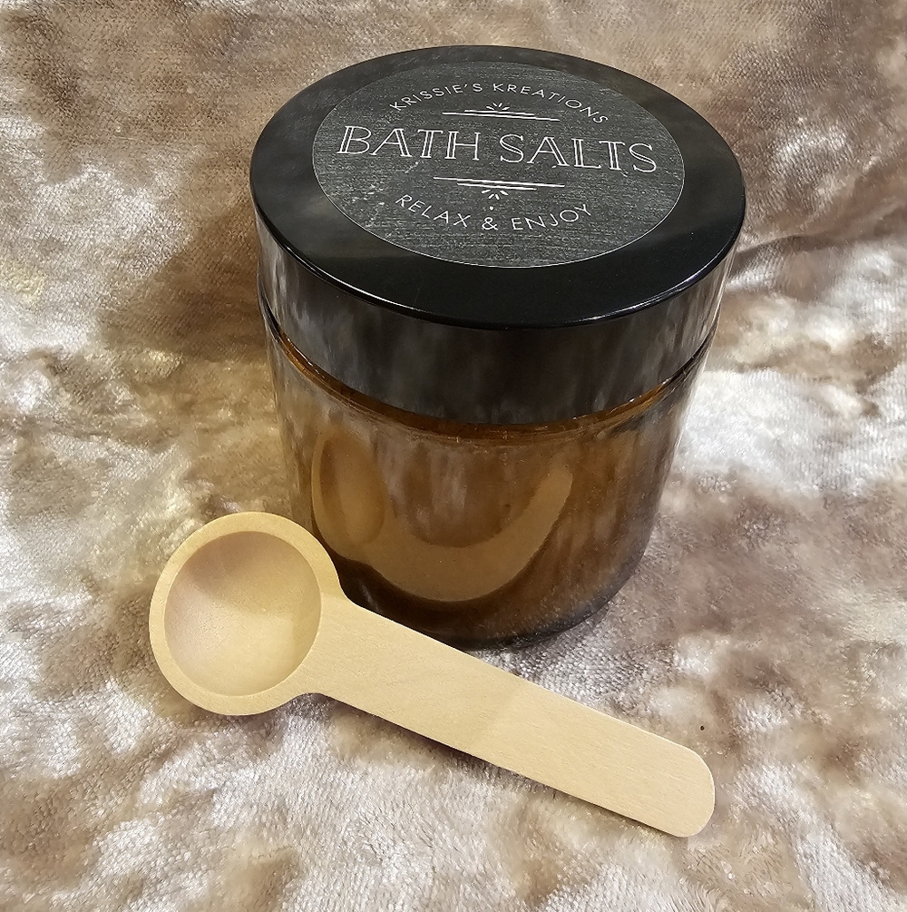 One 4 oz Salt Scrub Handcrafted Giftwrapped